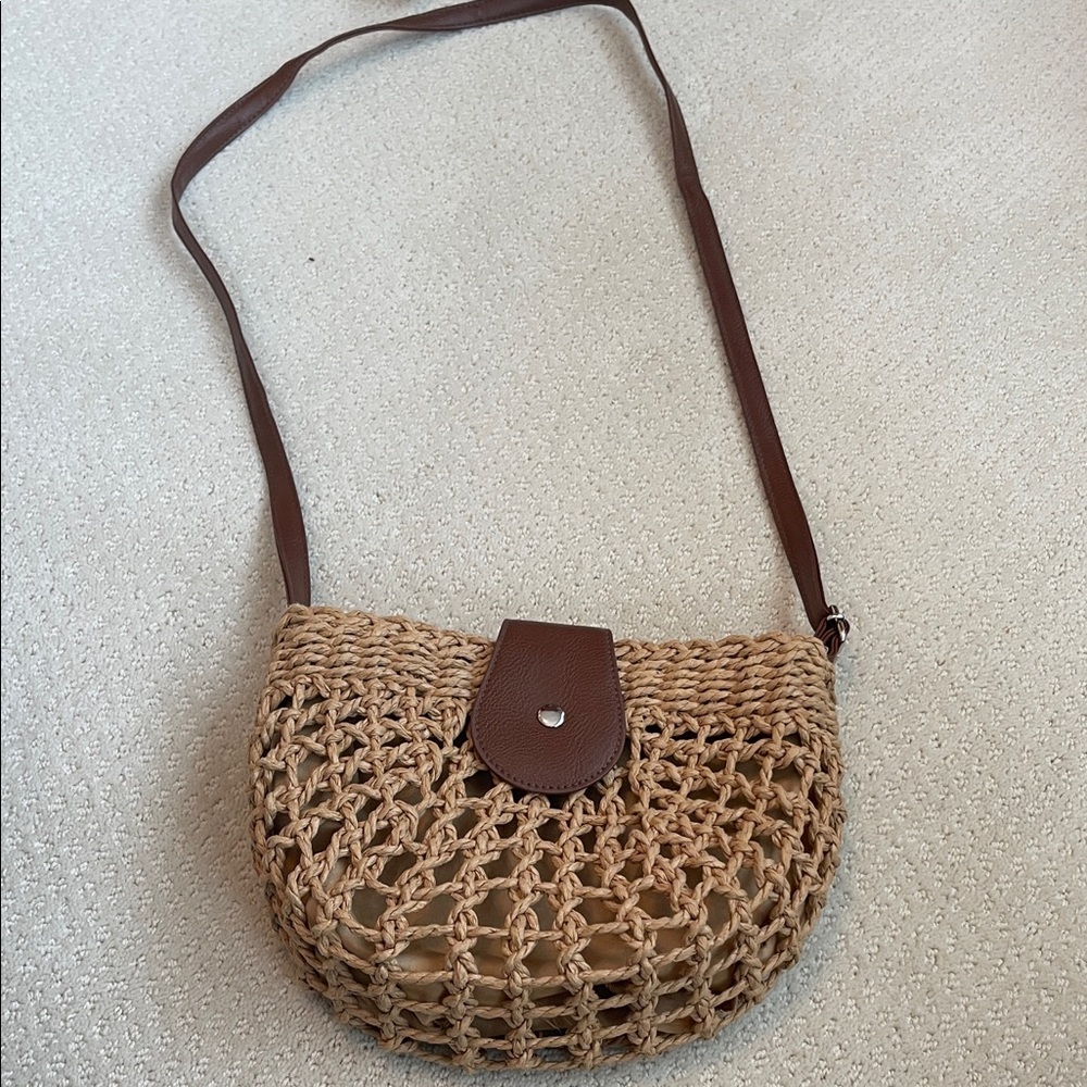 Straw shoulder purse - Picture 3 of 8
